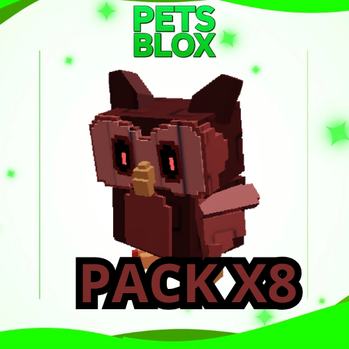 Pack X8 Blood Owl - Grow a Garden Pet