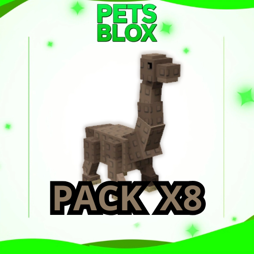 Pack X8 Brontosaurus - Grow a Garden Pet