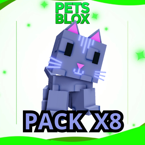 Pack X8 Moon Cat - Grow a Garden Pet